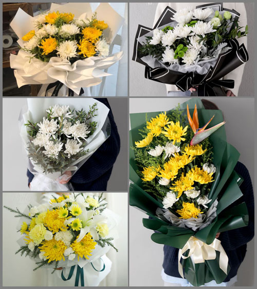 广东梅州市大埔县高陂镇岩霞村白事花束代送